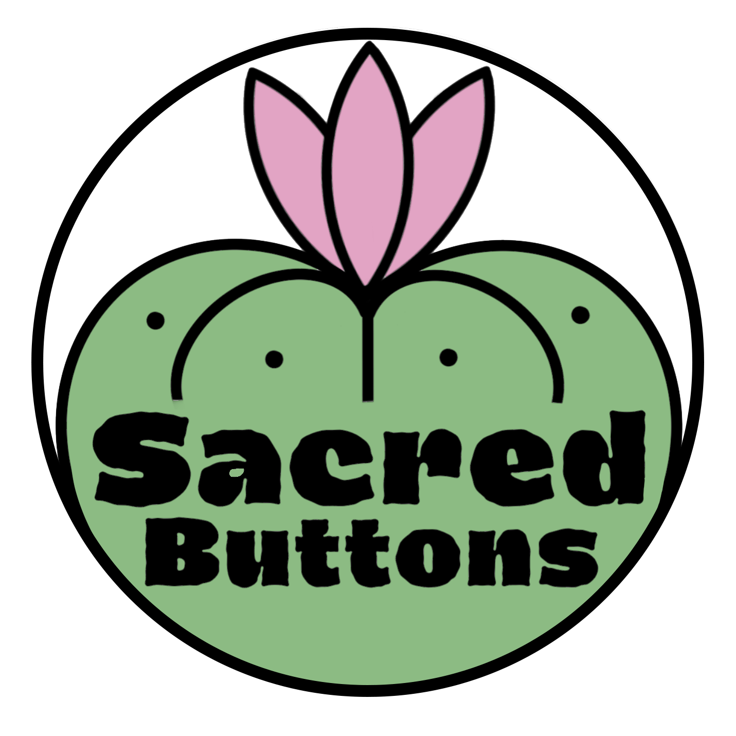 Sacred Buttons Logo.